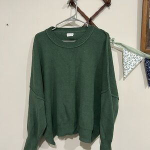 Boutique oversized crew neck sweater